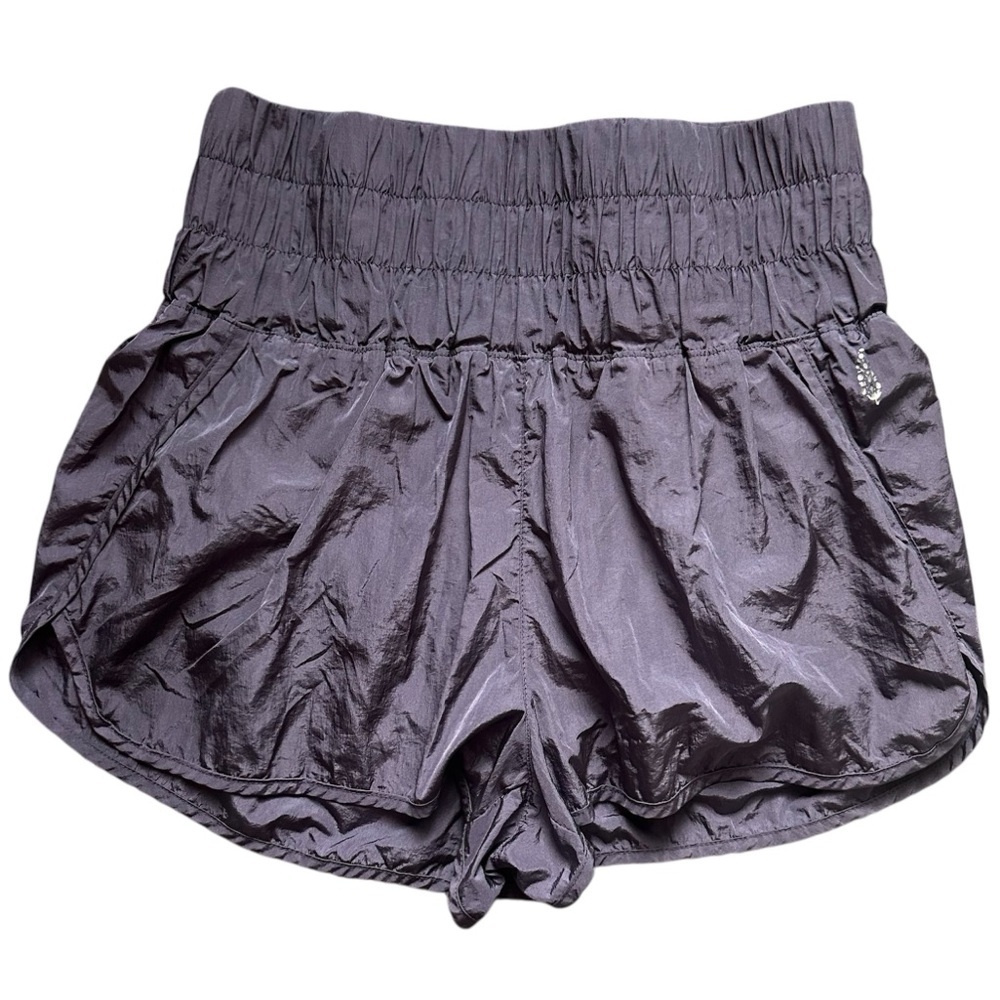 Free People Movement Running Shorts Womens Large Muted Purple Lined Athletic